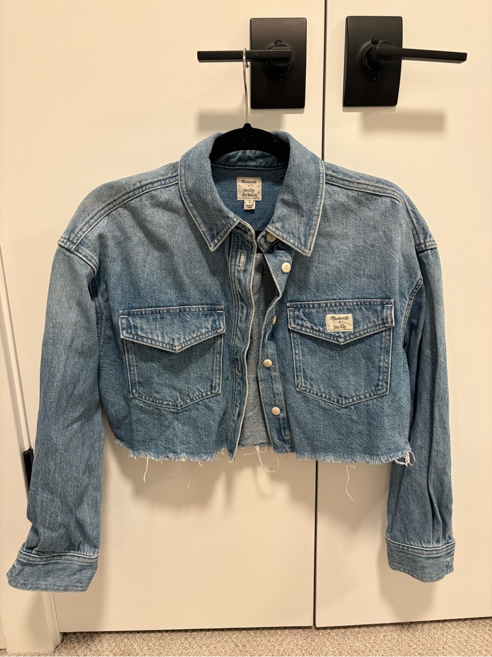 Madewell x Molly Denim Cropped Jacket